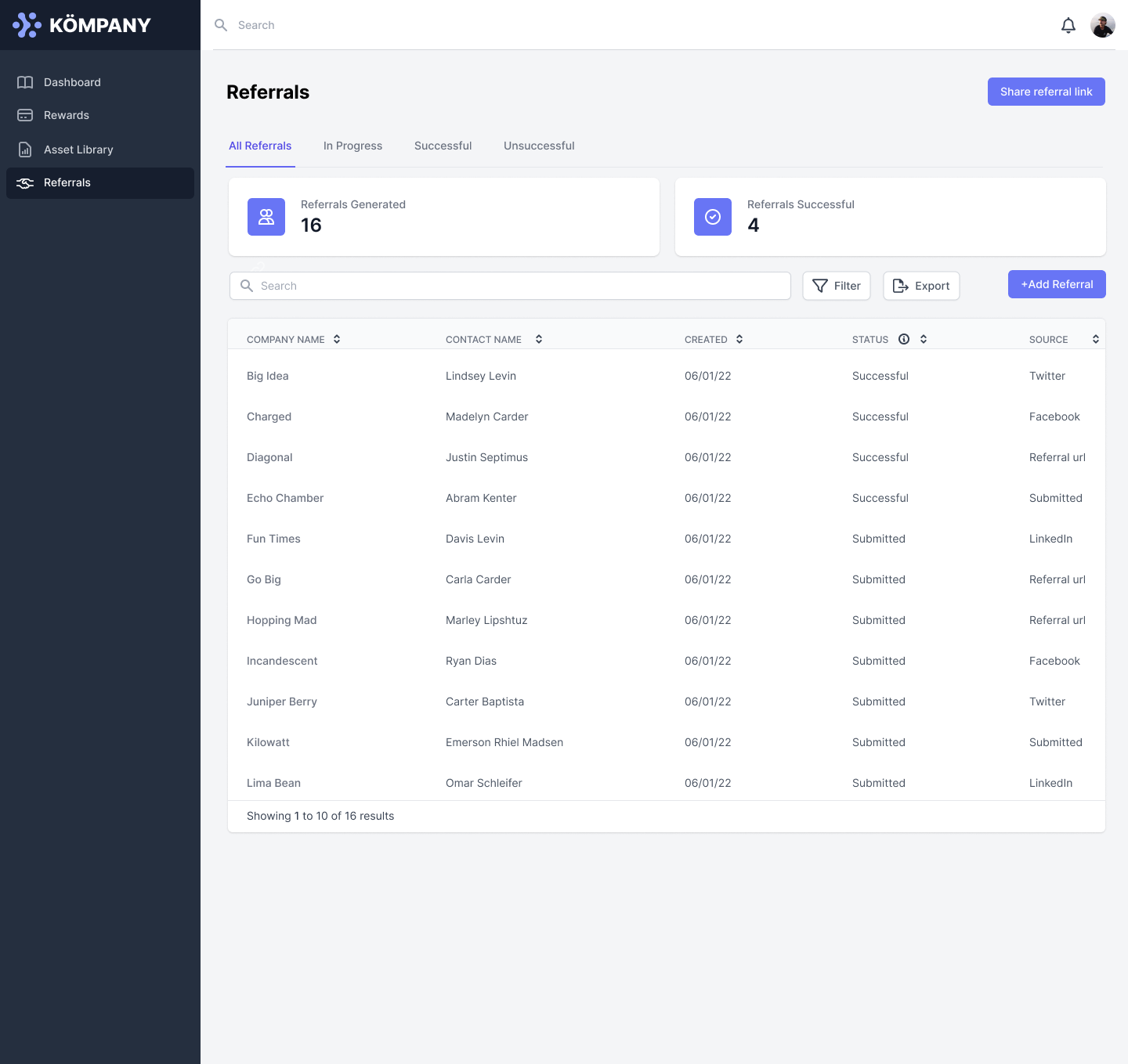 Thumbnail of Impartner referrals feature